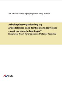Arbeidsplassorganisering og arbeidstakere med funksjonsnedsettelser – mot universelle løsninger?