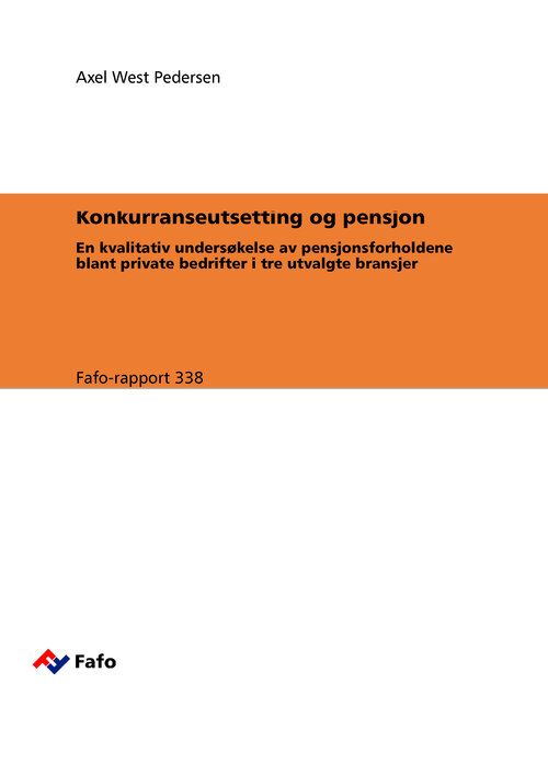 Konkurranseutsetting og pensjon