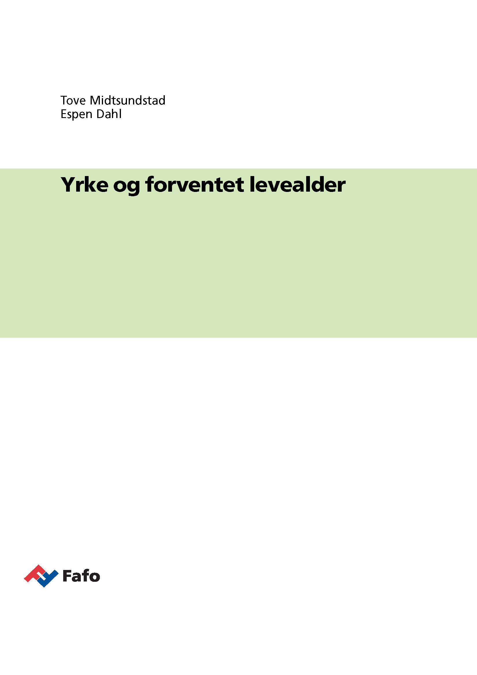 Yrke og forventet levealder