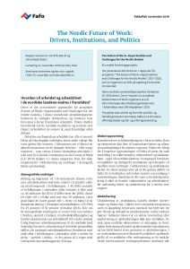 The Nordic Future of Work: Drivers, Institutions, and Politics