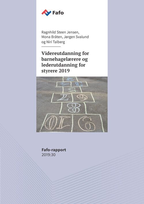 Videreutdanning for barnehagelærere  og lederutdanning for styrere 2019