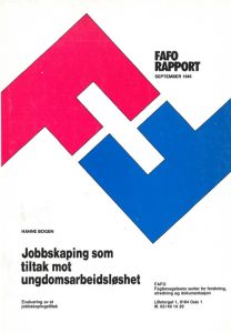 Jobbskaping som tiltak mot ungdomsarbeidsløshet - evaluering av et jobbskapingsprosjekt