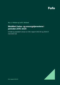 Mobilitet i helse- og omsorgstjenestene i perioden 2015–2024