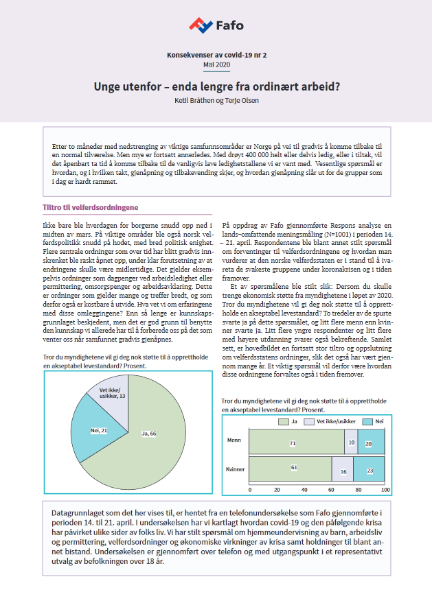 Unge utenfor – enda lengre fra ordinært arbeid?