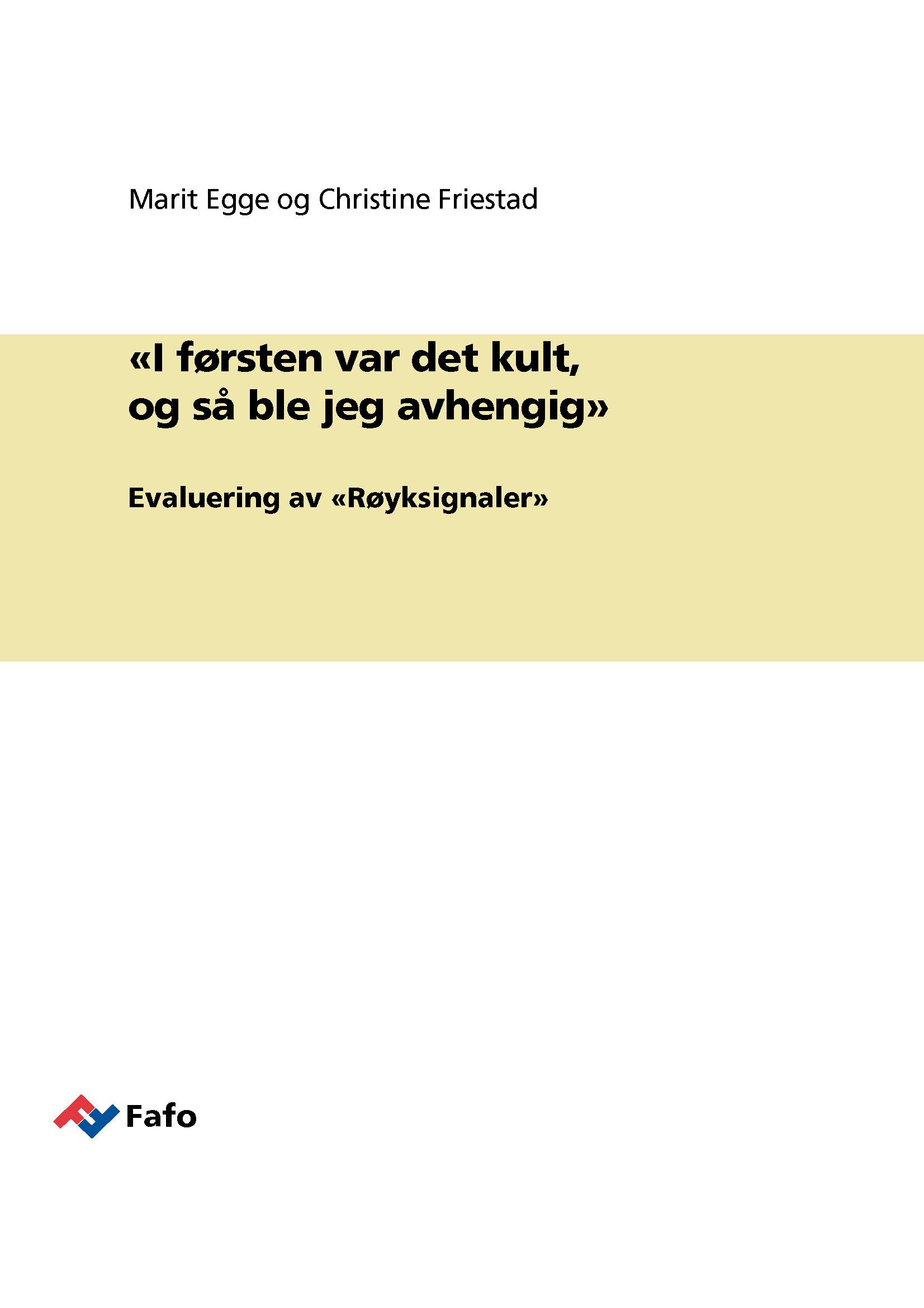 "I førsten var det kult, og så ble jeg avhengig"