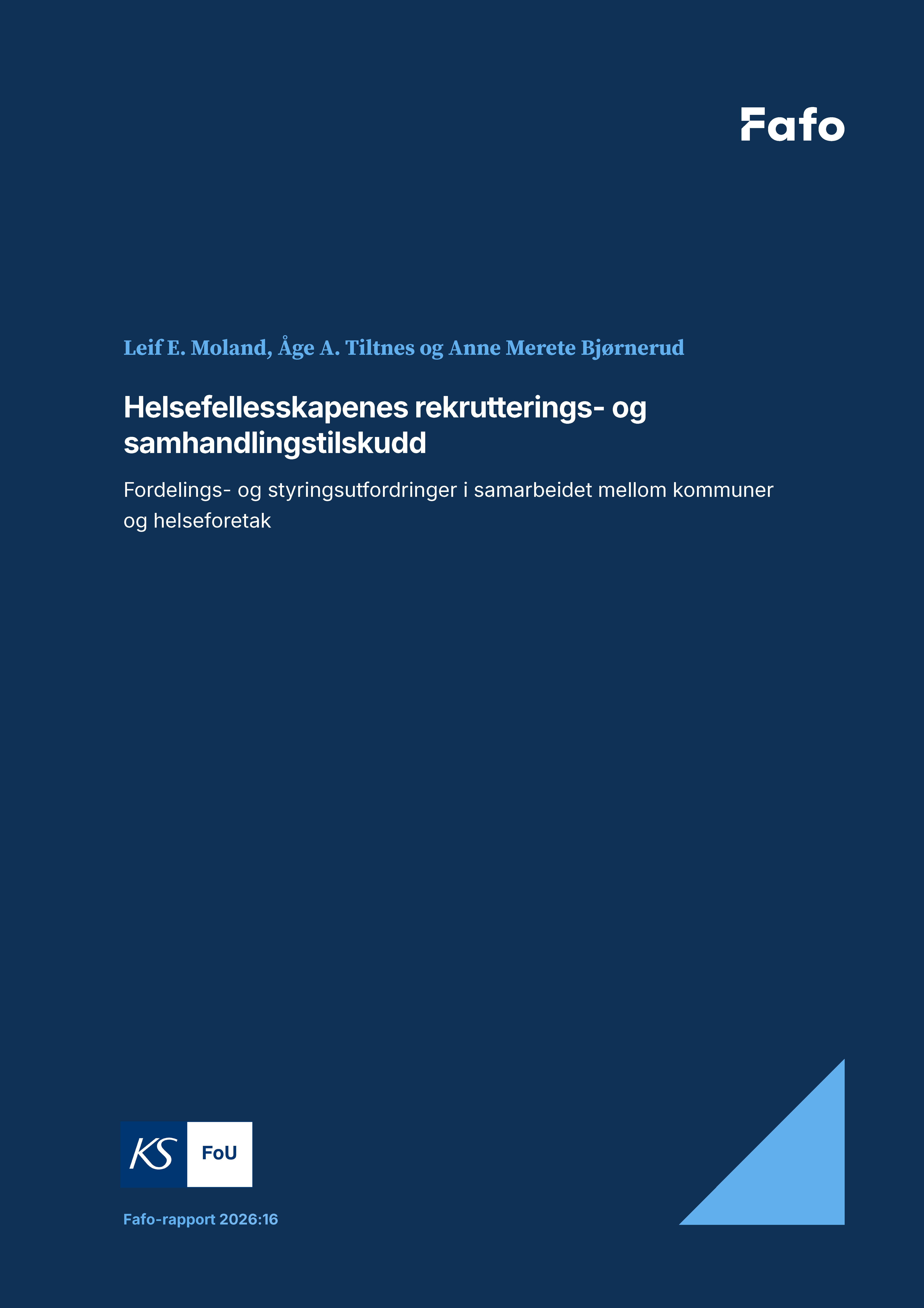 Helsefellesskapenes rekrutterings- og samhandlingstilskudd