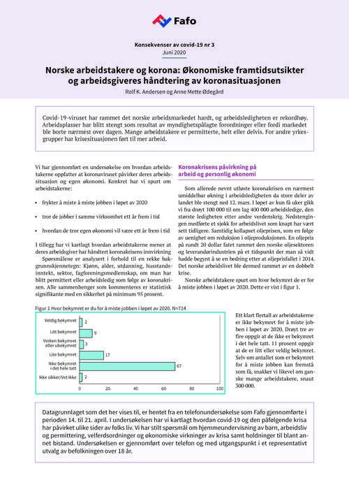 Norske arbeidstakere og korona