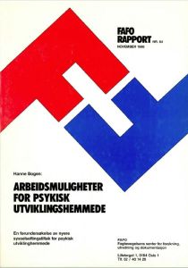 Arbeidsmuligheter for psykisk utviklingshemmede