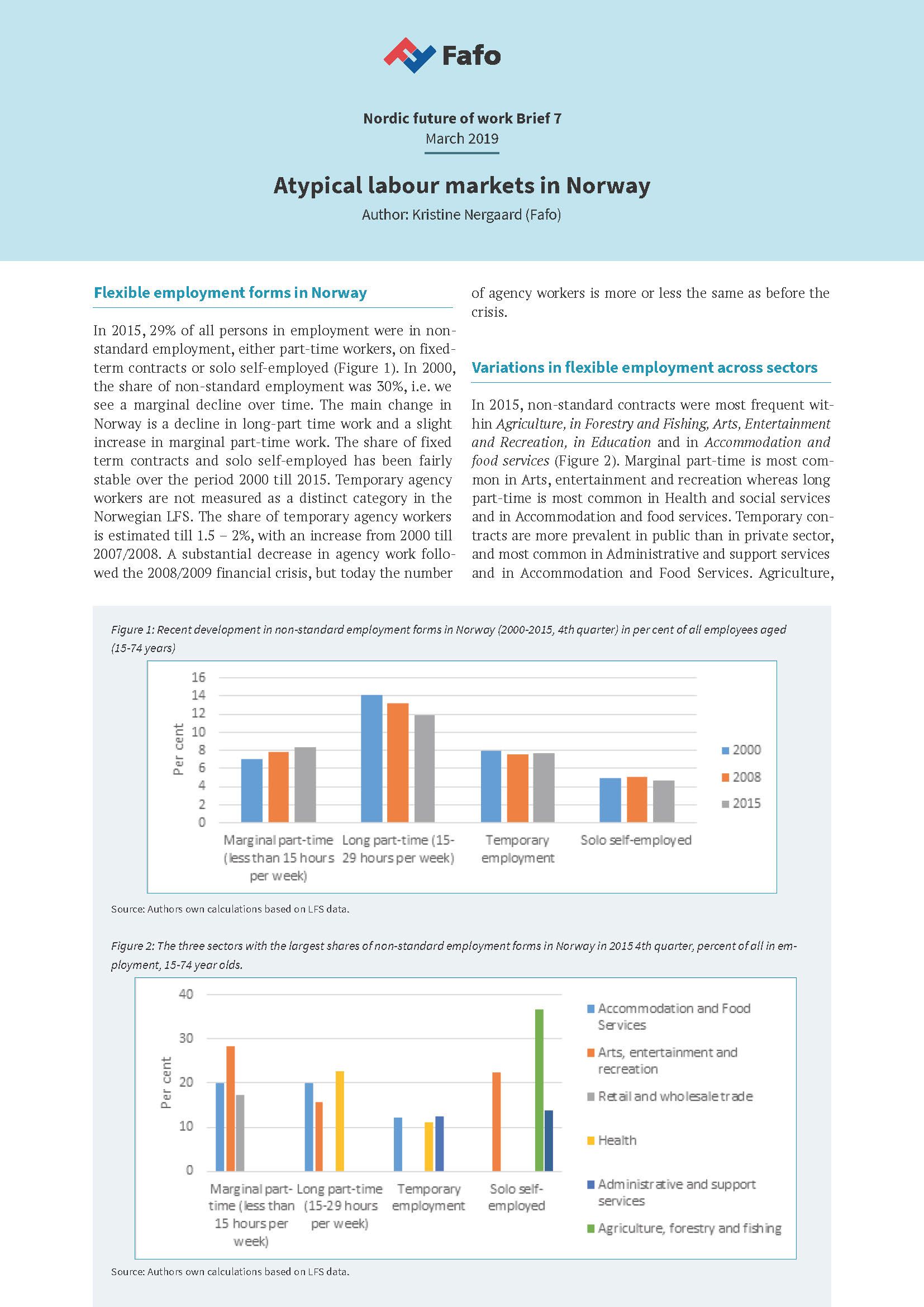 Atypical labour markets in Norway