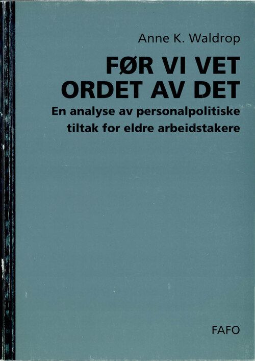 Før vi vet ordet av det