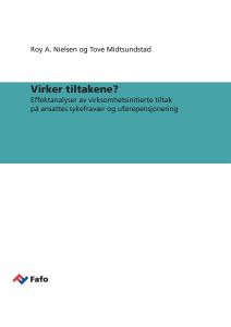Virker tiltakene?