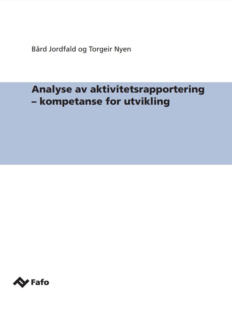 Analyse av aktivitetsrapportering 2006 - kompetanse for utvikling