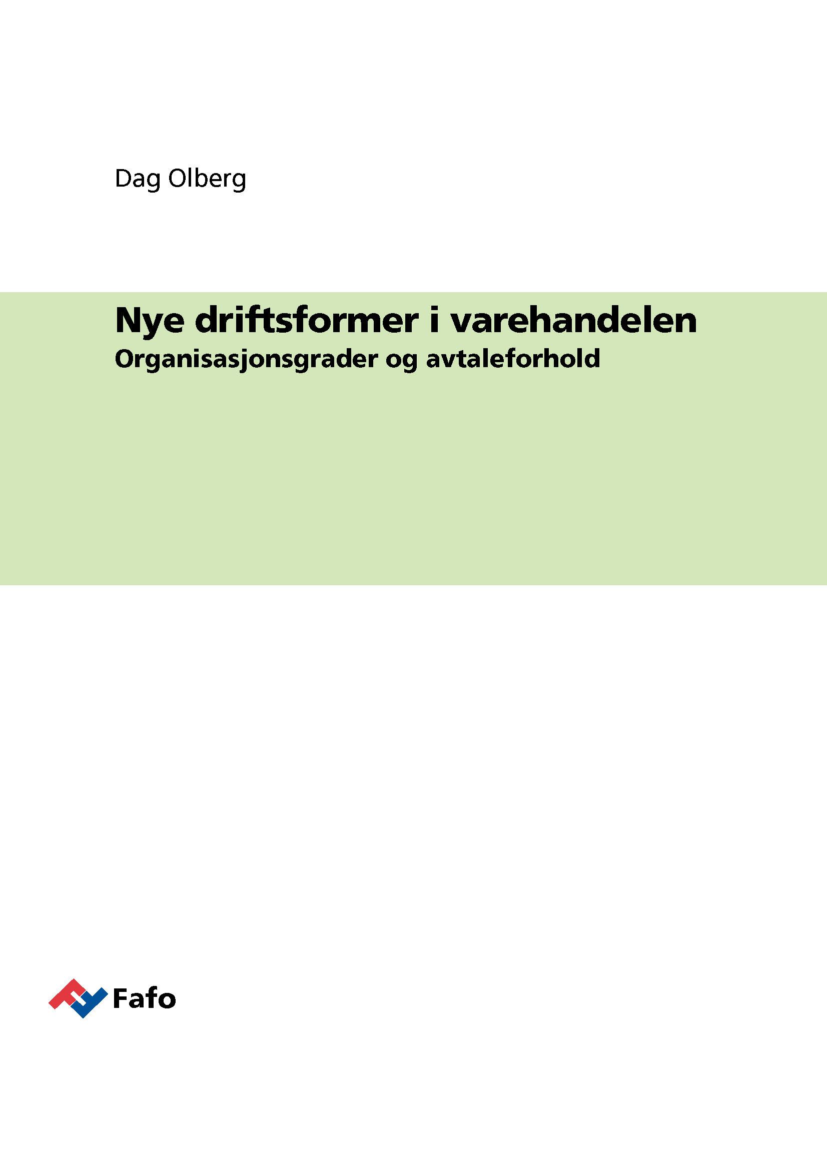 Nye driftsformer i varehandelen