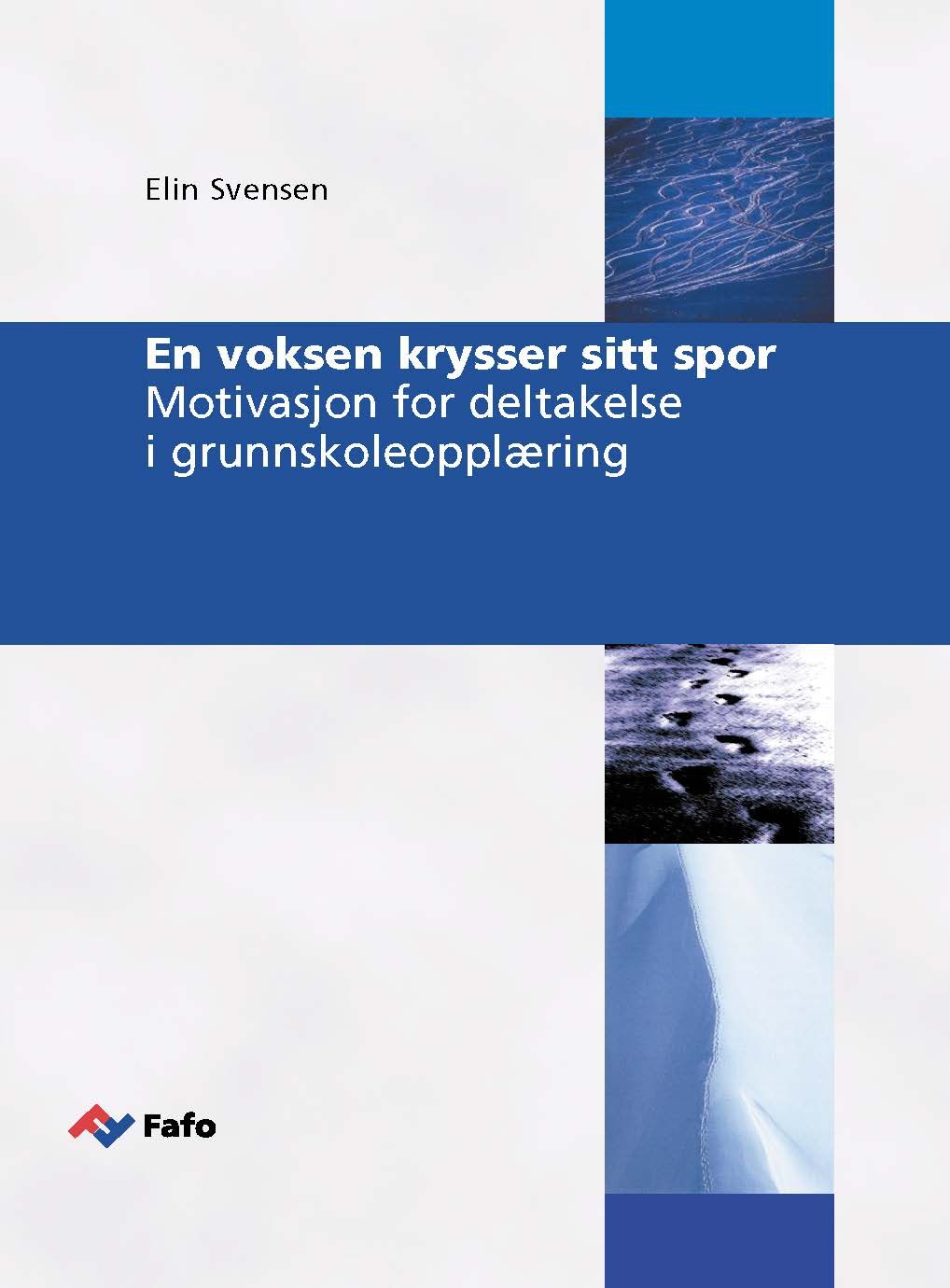 En voksen krysser sitt spor