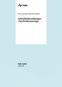 Arbeidstidsordninger i havbruksnæringa