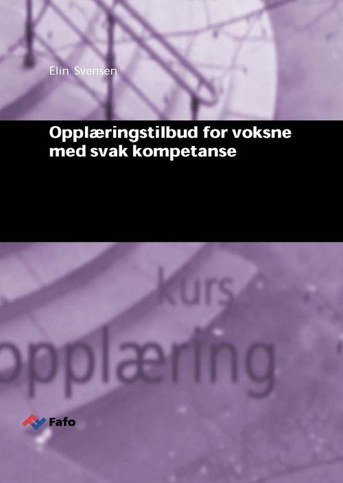 Opplæringstilbud for voksne med svak kompetanse