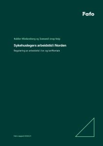 Sykehuslegers arbeidstid i Norden