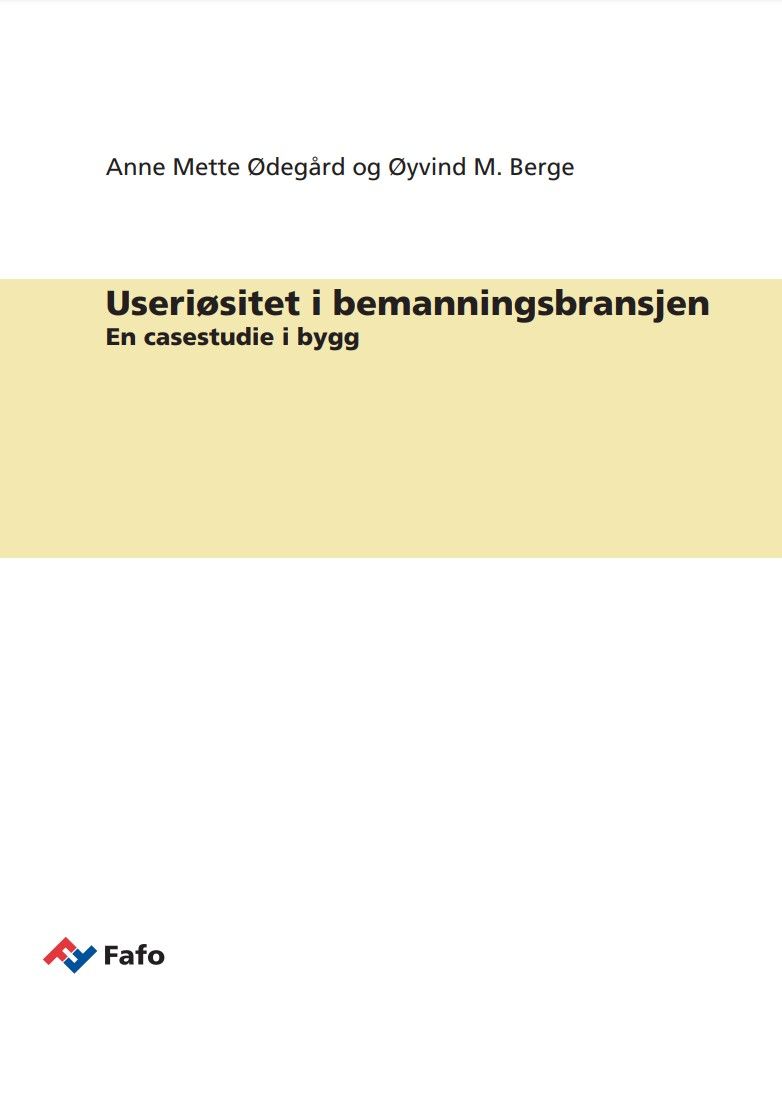 Illegalities in temporary work agencies. A case study from the construction industry