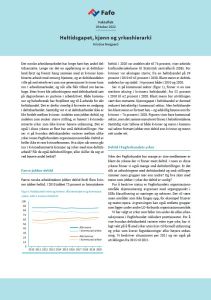 Heltidsgapet, kjønn og yrkeshierarki