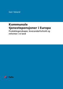 Kommunale tjenestepensjoner i Europa
