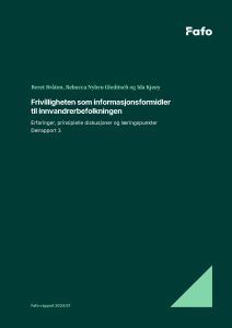 Frivilligheten som informasjonsformidler til innvandrerbefolkningen