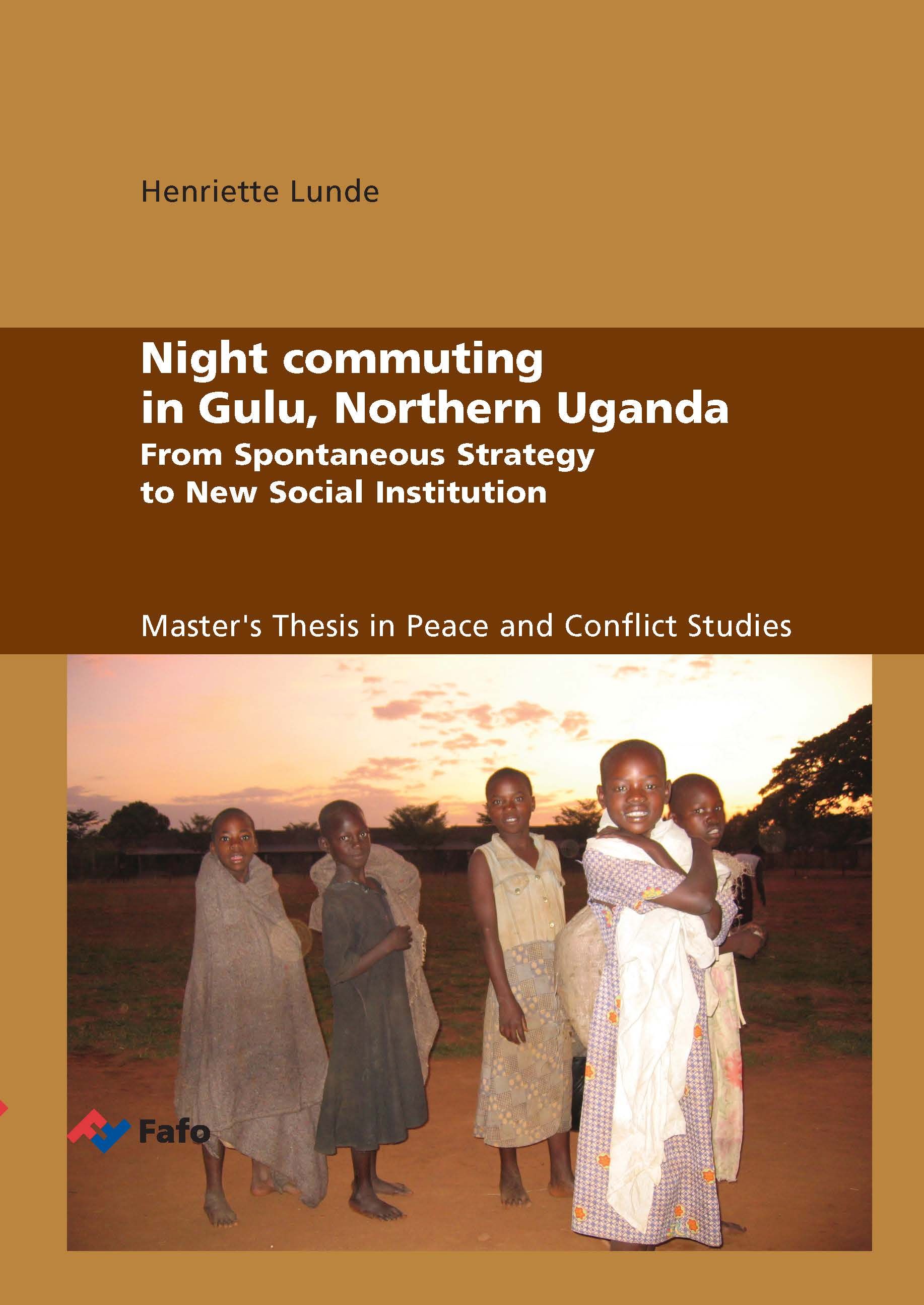 Night commuting in Gulu, Northern Uganda