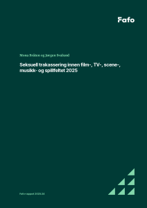 Seksuell trakassering innen film-, TV-, scene-, musikk- og spillfeltet 2025