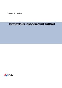 Tariffavtaler i skandinavisk luftfart