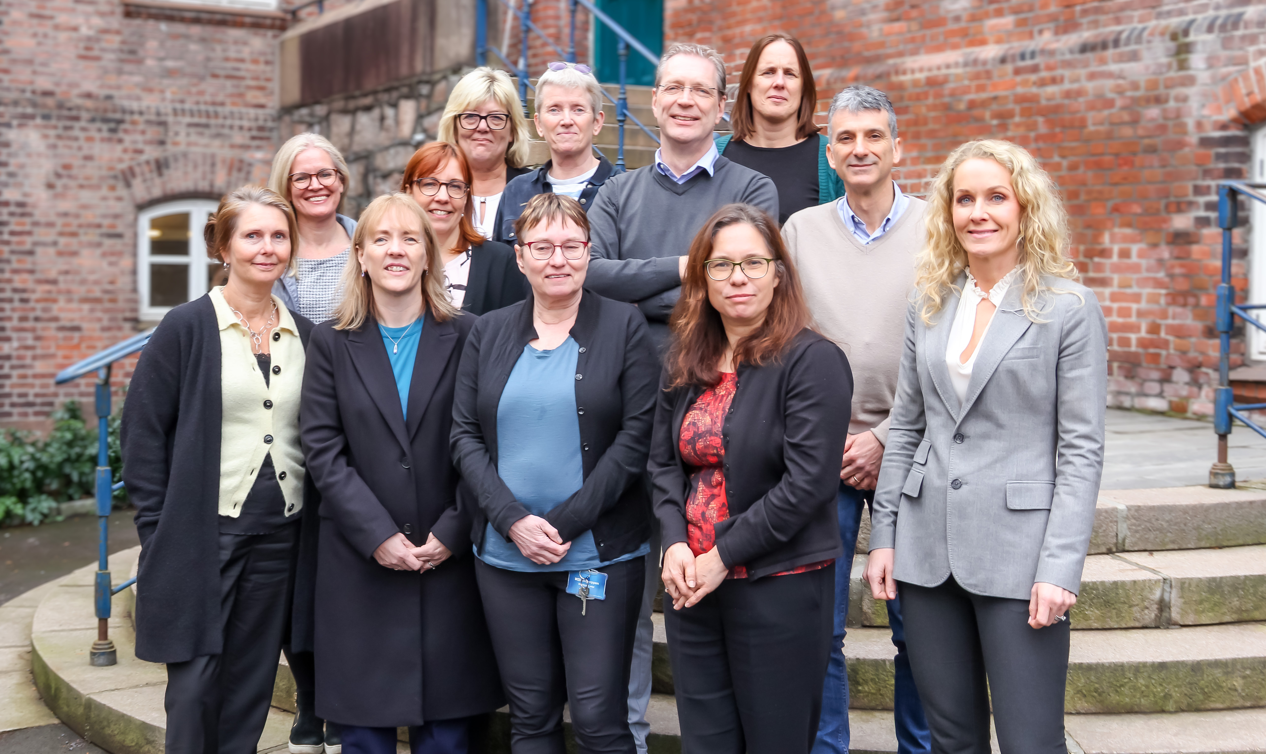   The leaders of the work-packages met in Oslo in February.  First row from left: Sissel C. Trygstad, Fafo (head of project) | Lorraine Ryan, University of Limerick | Kristine Nergaard, Fafo | Trine Pernille Larsen, University of Warwick | Marianne Jenum Hotvedt, University of Oslo.  Second row from left: Emily Erickson, University of Warwick | Marta Kahancová, CELSI | Maarten Keune, University of Amsterdam | Roberto Pedersini, University of Milano.  Third row from left: Anne Mette Ødegård, Fafo | Anne Hatløy, Fafo | Kristin Alsos, Fafo.