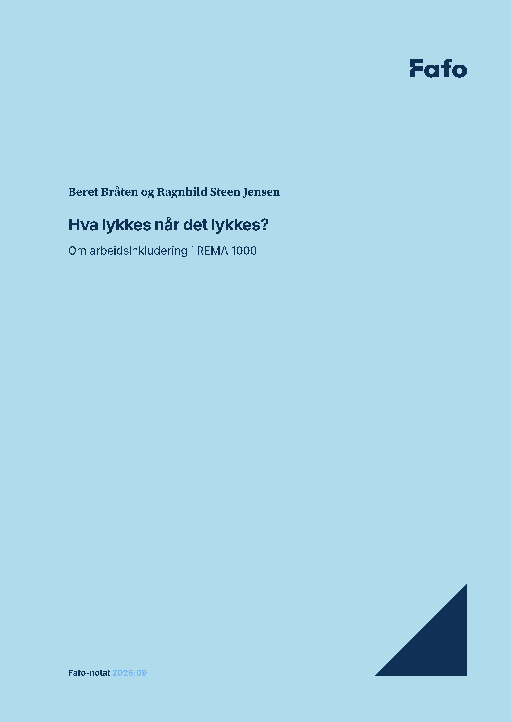 Hva lykkes når det lykkes?