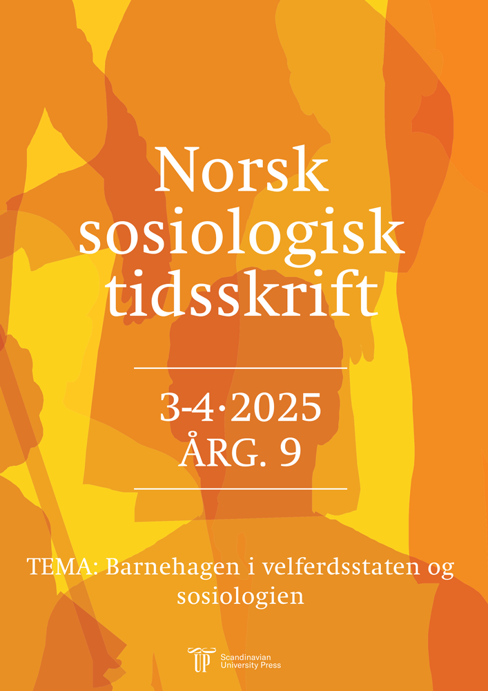 norsk sosiologisk tidsskrift 2025 3 4